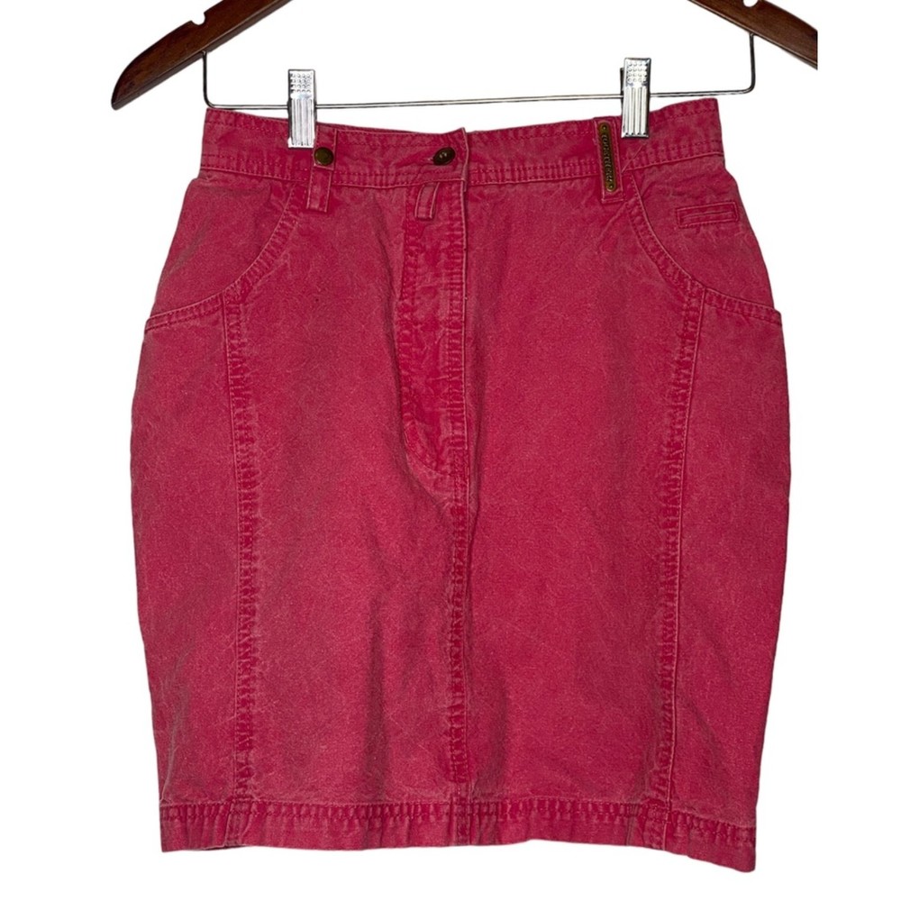 Together Vintage Pink‎ Washed Denim Skirt Sz 6